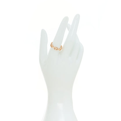 Hermes 18K Rose Gold PM Chaine d'Ancre Enchainee Ring 58 8.25 2 of 8