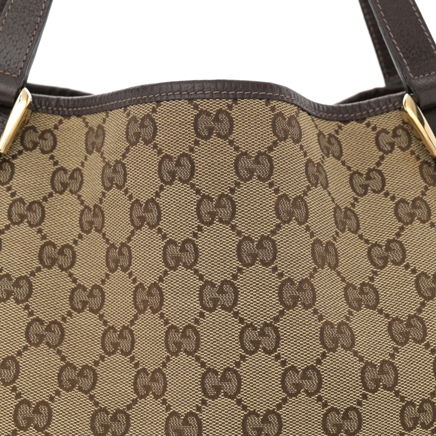 Monogram Medium Abbey Shoulder Bag Dark Brown