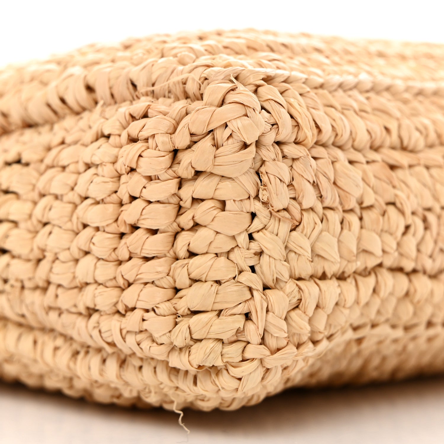 Saint Laurent Raffia Calfskin Gaby Crossbody Bag Natural Brick 9 of 10