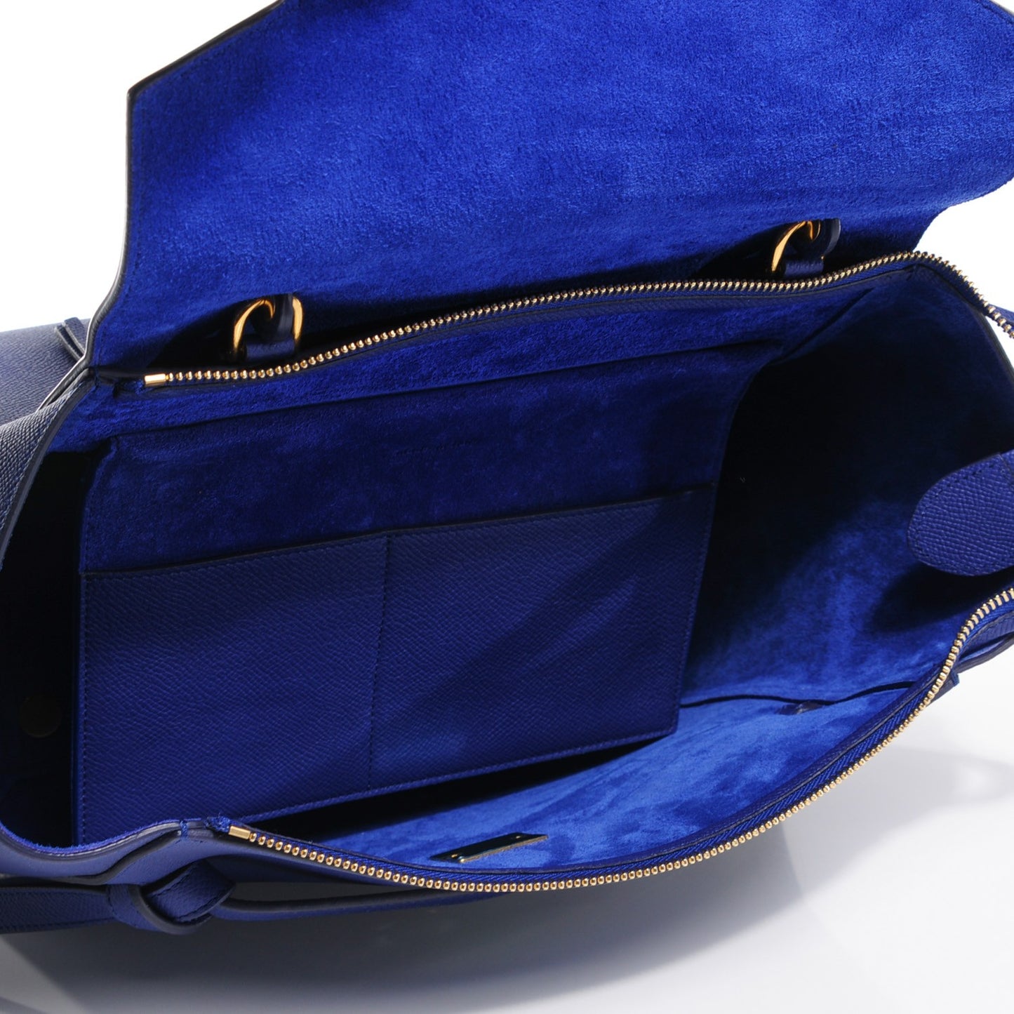 Grained Calfskin Small Belt Bag Indigo