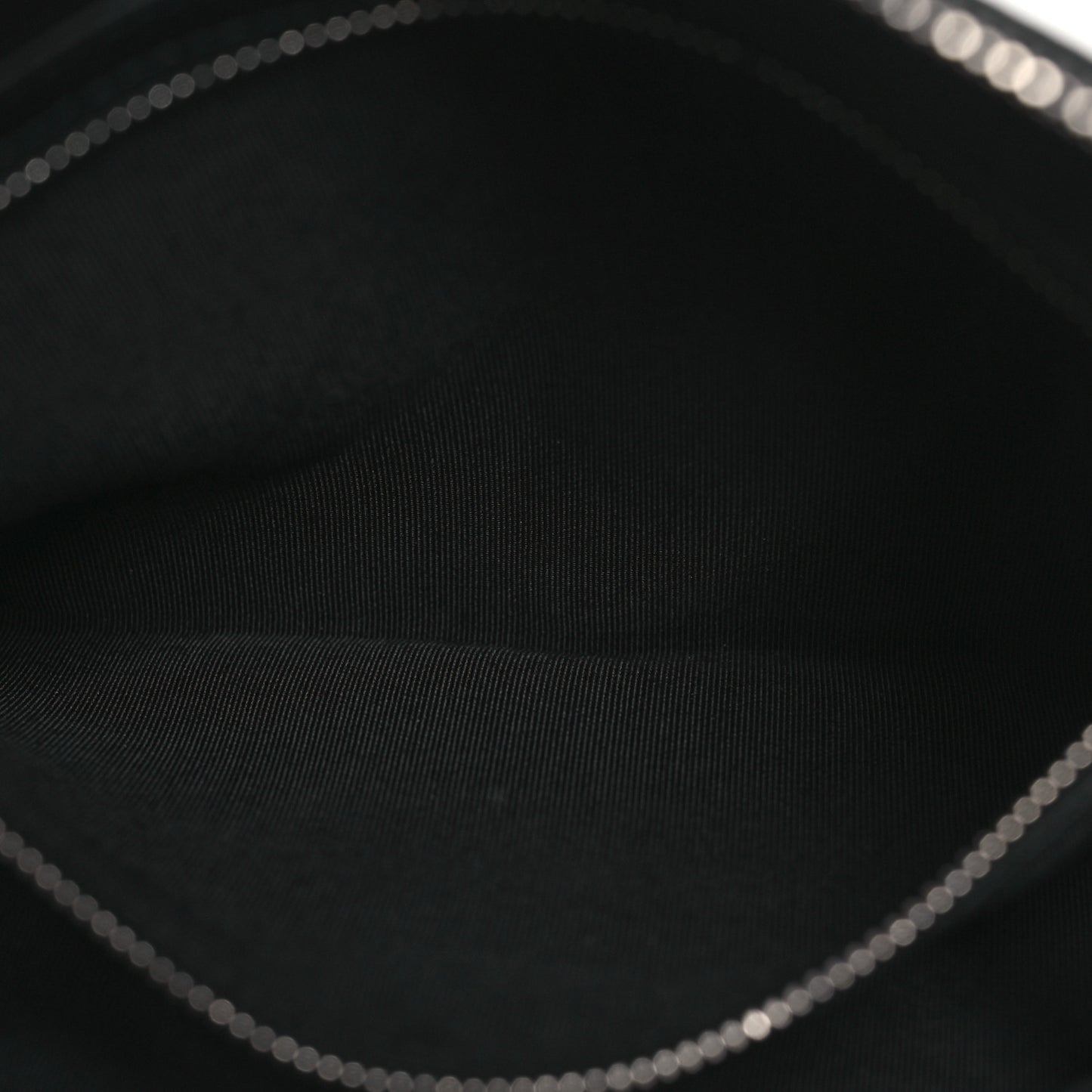 Caviar Quilted Mademoiselle Vintage Large Zip Pouch Black