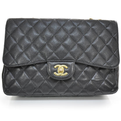 Chanel Caviar Jumbo Flap Black GHW 1 of 10
