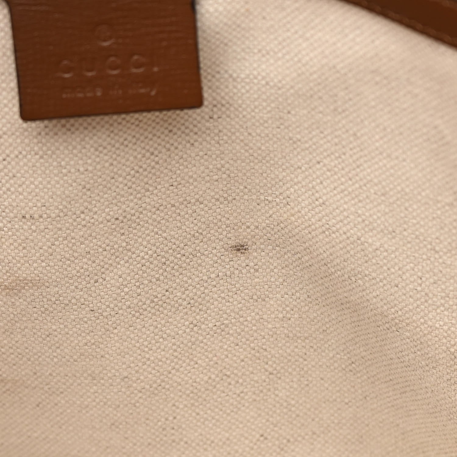 Gucci GG Supreme Monogram Azalea Calfskin Small Retro Interlocking G Tote Bag Beige Ebony Brown Sugar 11 of 17