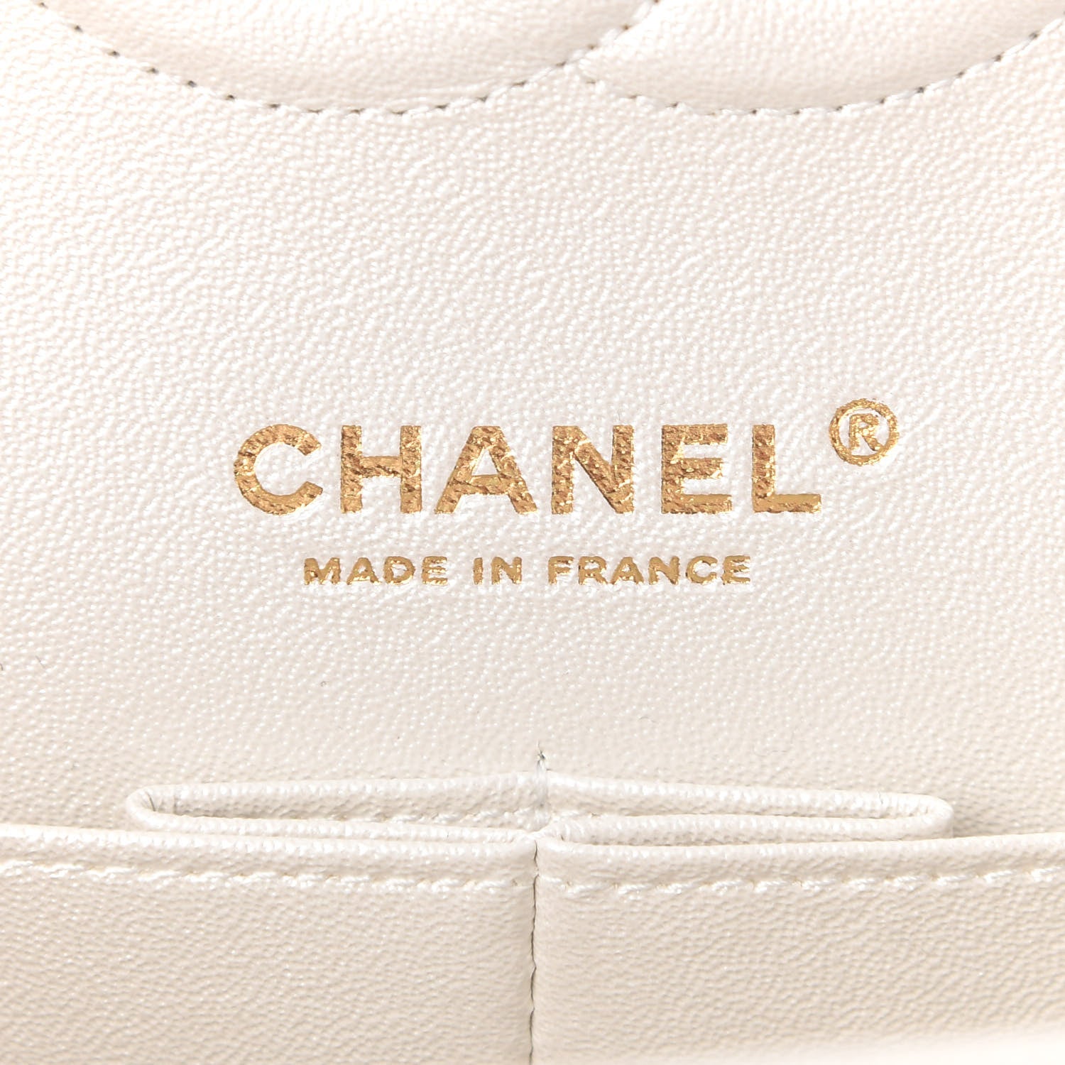 Chanel Iridescent Calfskin Quilted Medium Double Flap White 8 of 9