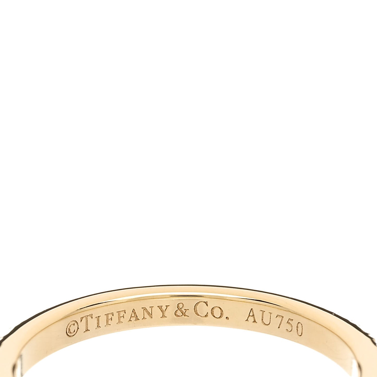 18K Yellow Gold Diamond Novo Half Circle Band Ring 50 5.5