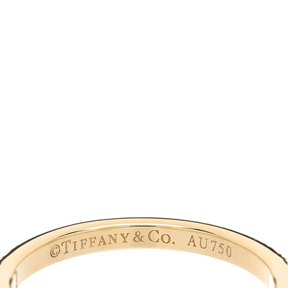 Tiffany 18K Yellow Gold Diamond Novo Half Circle Band Ring 50 5.5 4 of 5