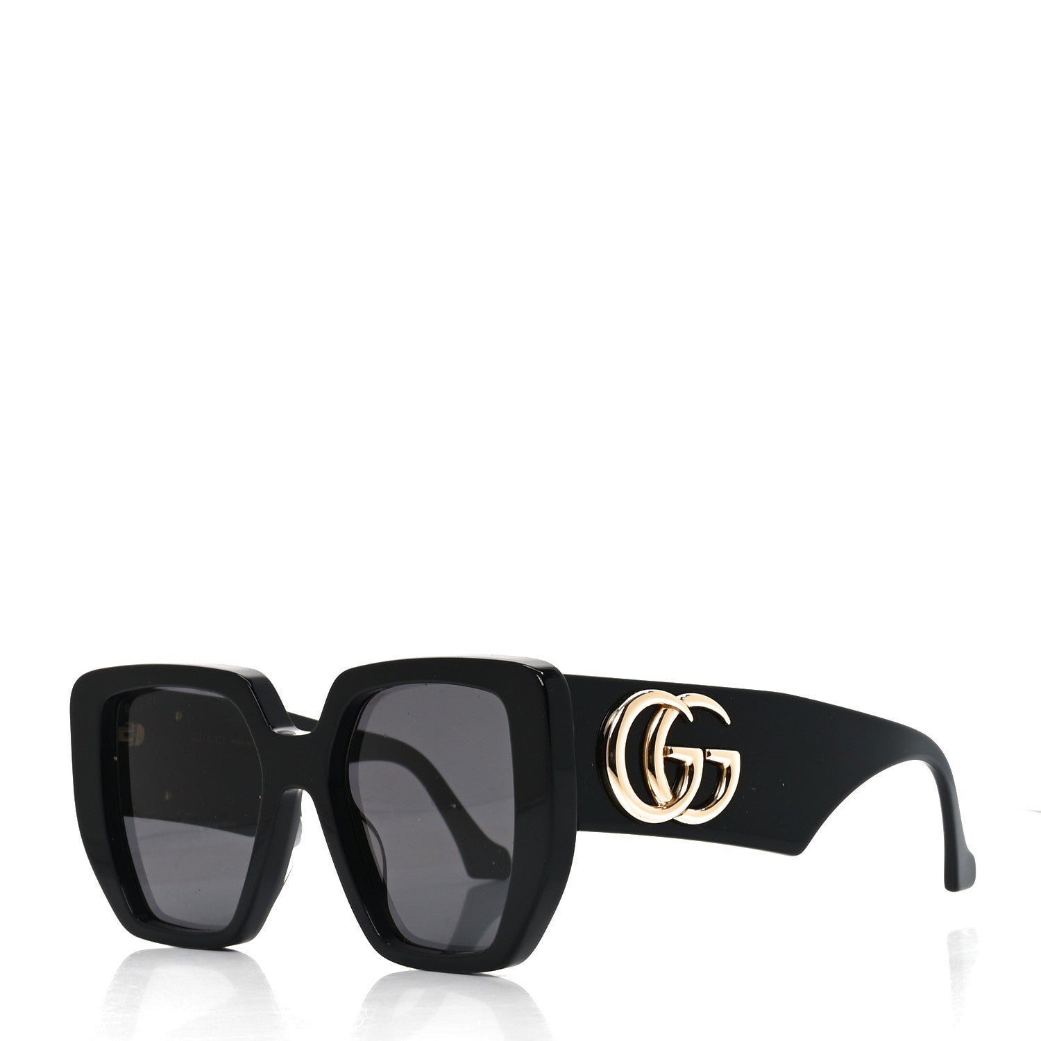 Gucci Acetate Square Frame Sunglasses GG0956S Black 1 of 7