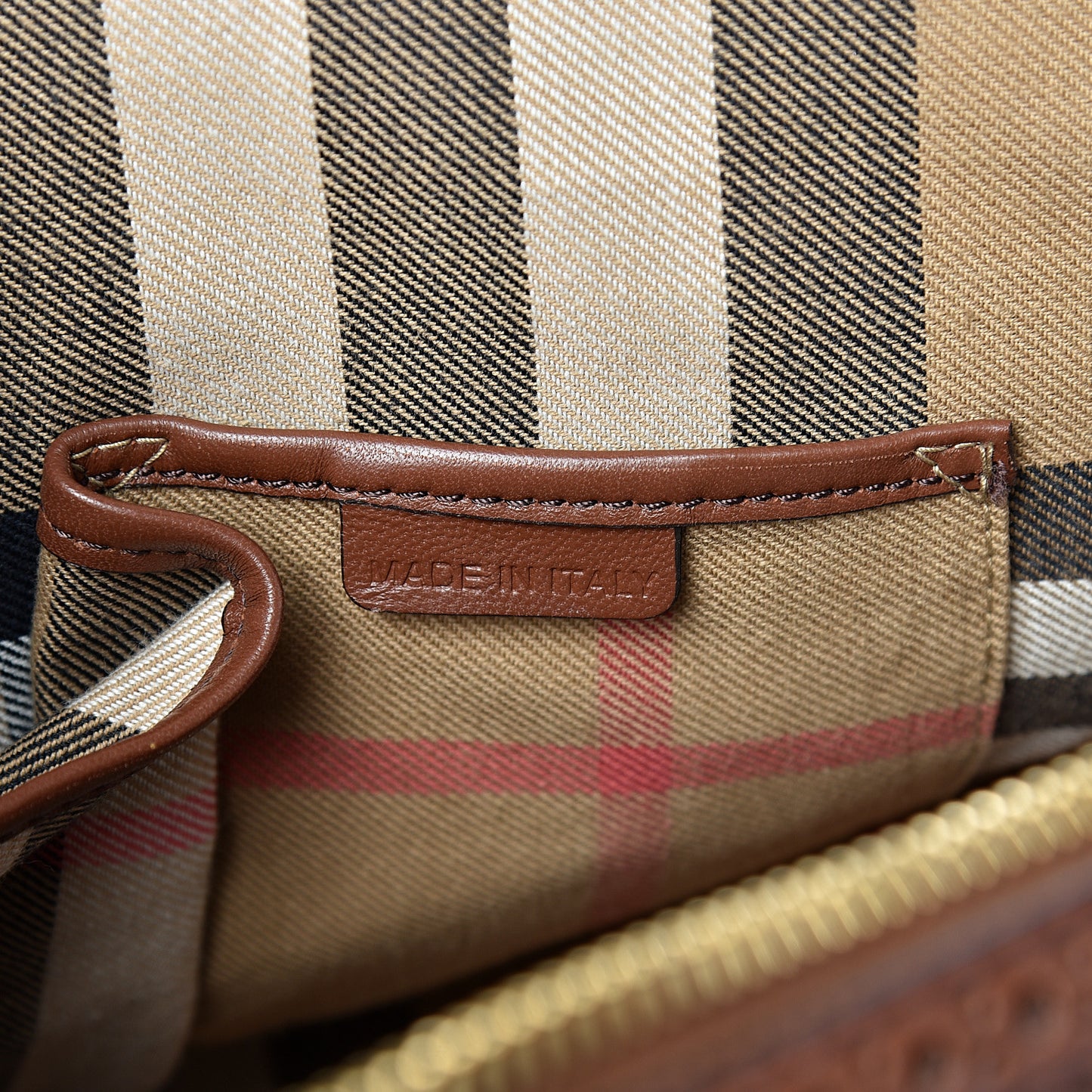 Bridle Calfskin Broguing Small Orchard Bowling Bag Dark Tan