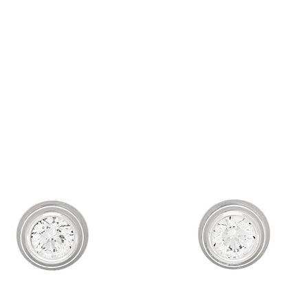 Cartier 18K White Gold Diamond XS D'Amour Earrings 1 of 7