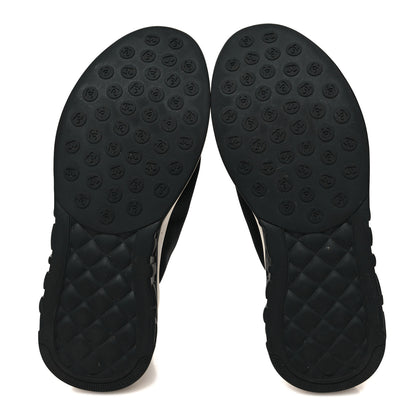 Chanel Lycra CC Sneakers 38.5 Black 5 of 8