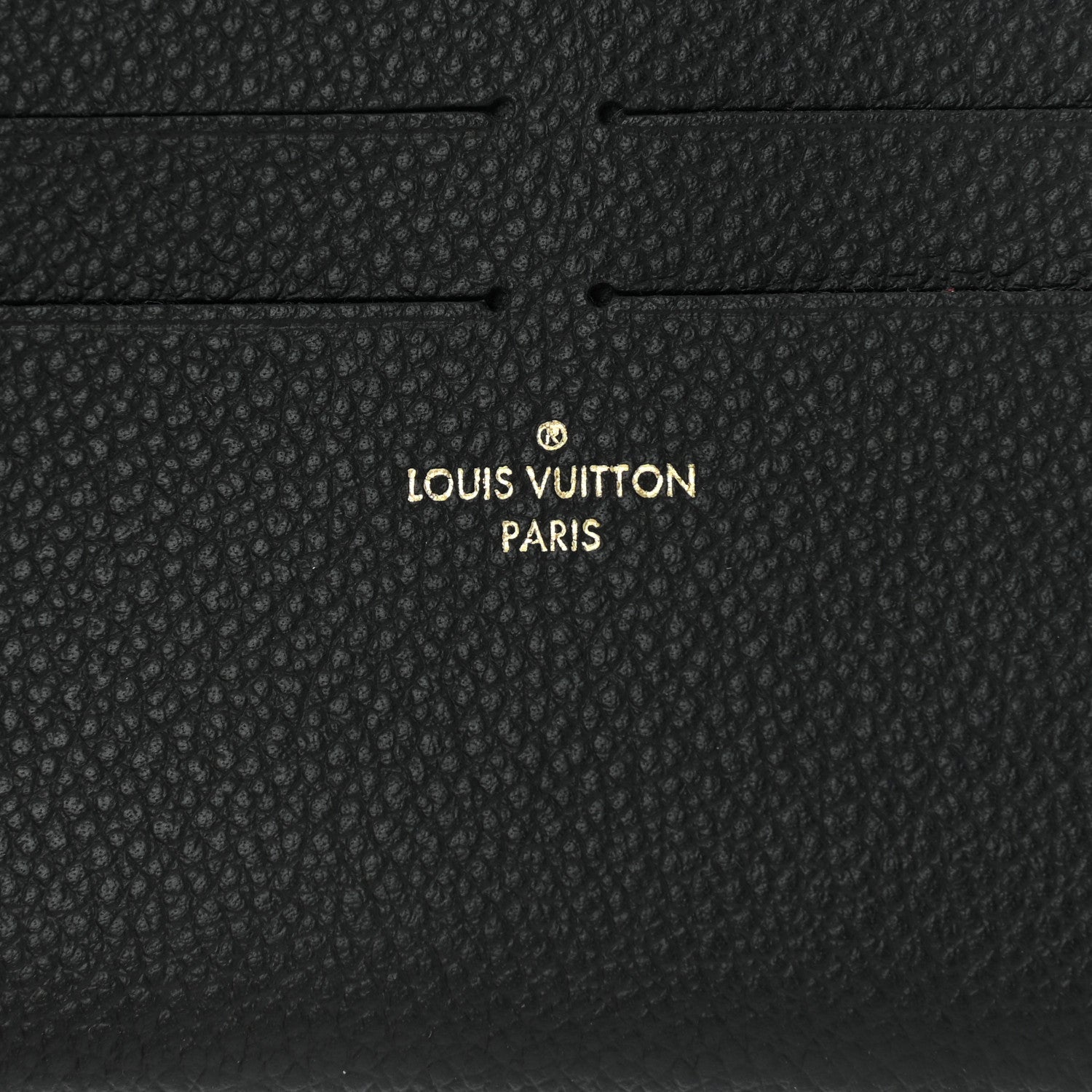 Louis Vuitton Calfskin Felicie Chain Wallet Card Holder Insert Black 6 of 8