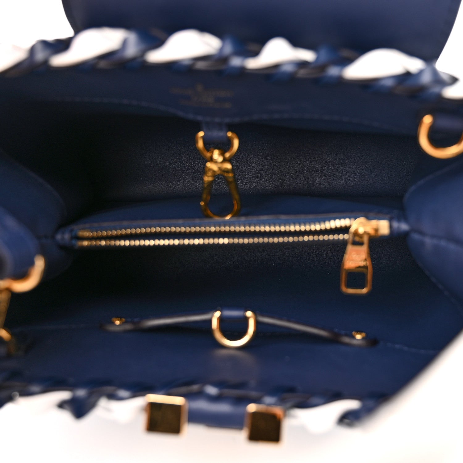 Louis Vuitton Taurillon Calfskin Guinguette Capucines BB Blue Indigo 5 of 10