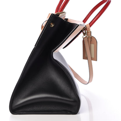 Louis Vuitton Calfskin City Steamer XL Black Creme Bourgogne 11 of 15