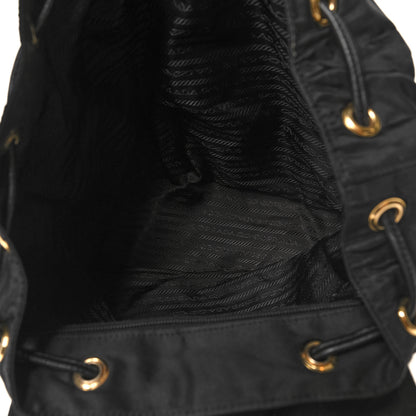 Prada Tessuto Nylon Vela Chain Backpack Black 5 of 10