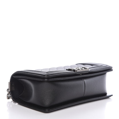 Chanel Caviar Quilted Medium Boy Flap Black 4 of 12