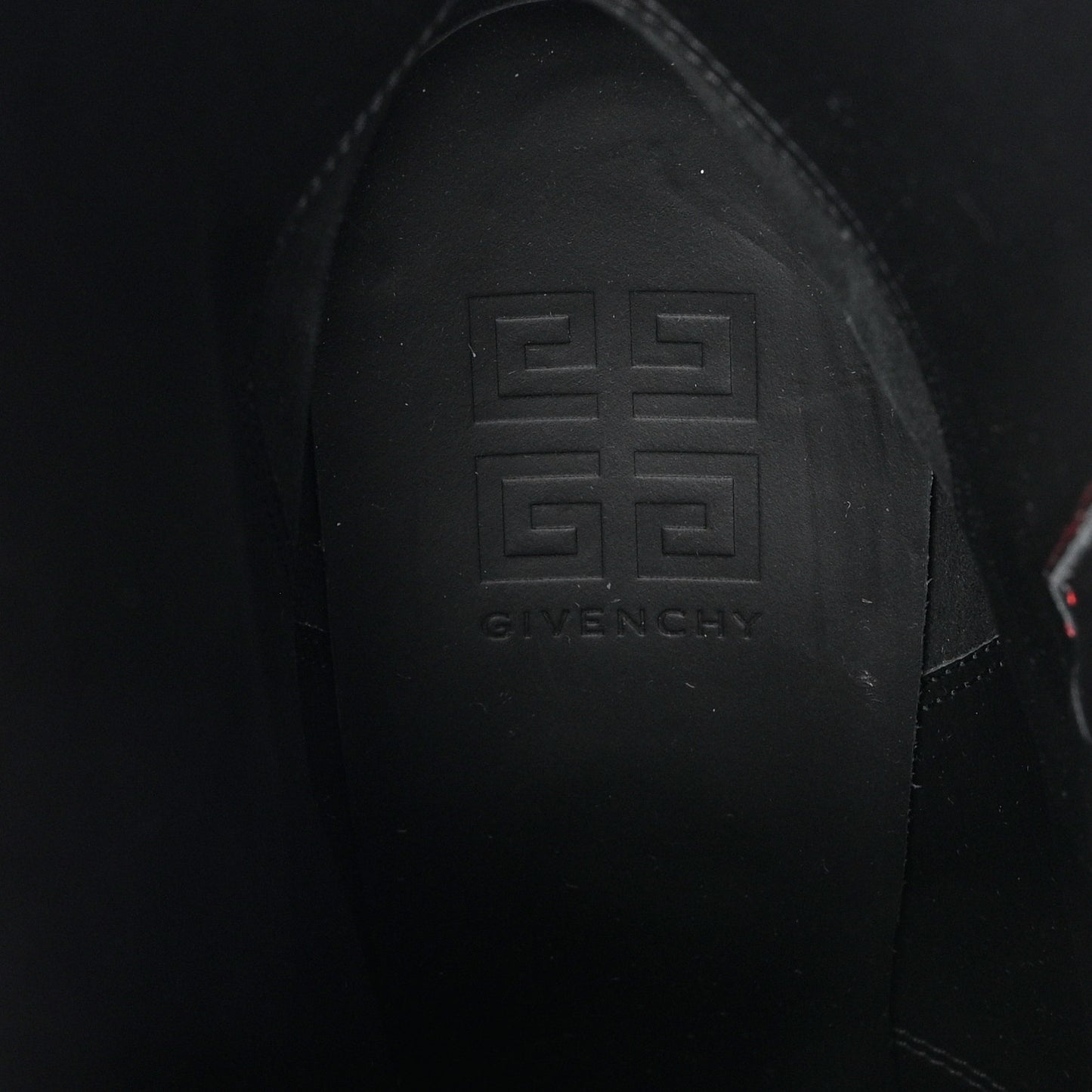 Calfskin Shark Lock Ankle Boots 41 Red