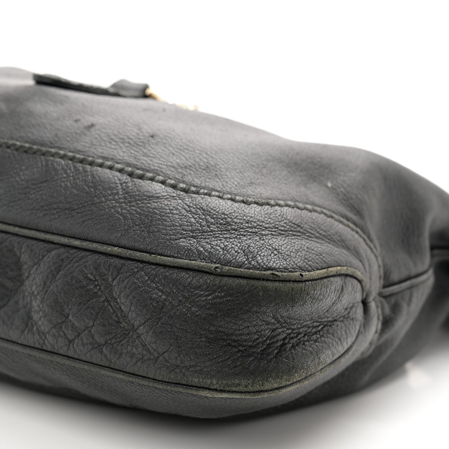 Pebbled Calfskin Medium New Jackie Shoulder Bag Black
