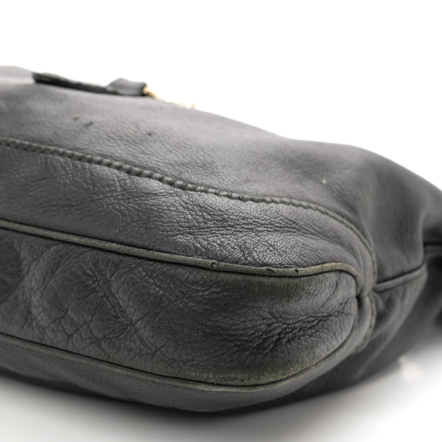 Gucci Pebbled Calfskin Medium New Jackie Shoulder Bag Black 10 of 14