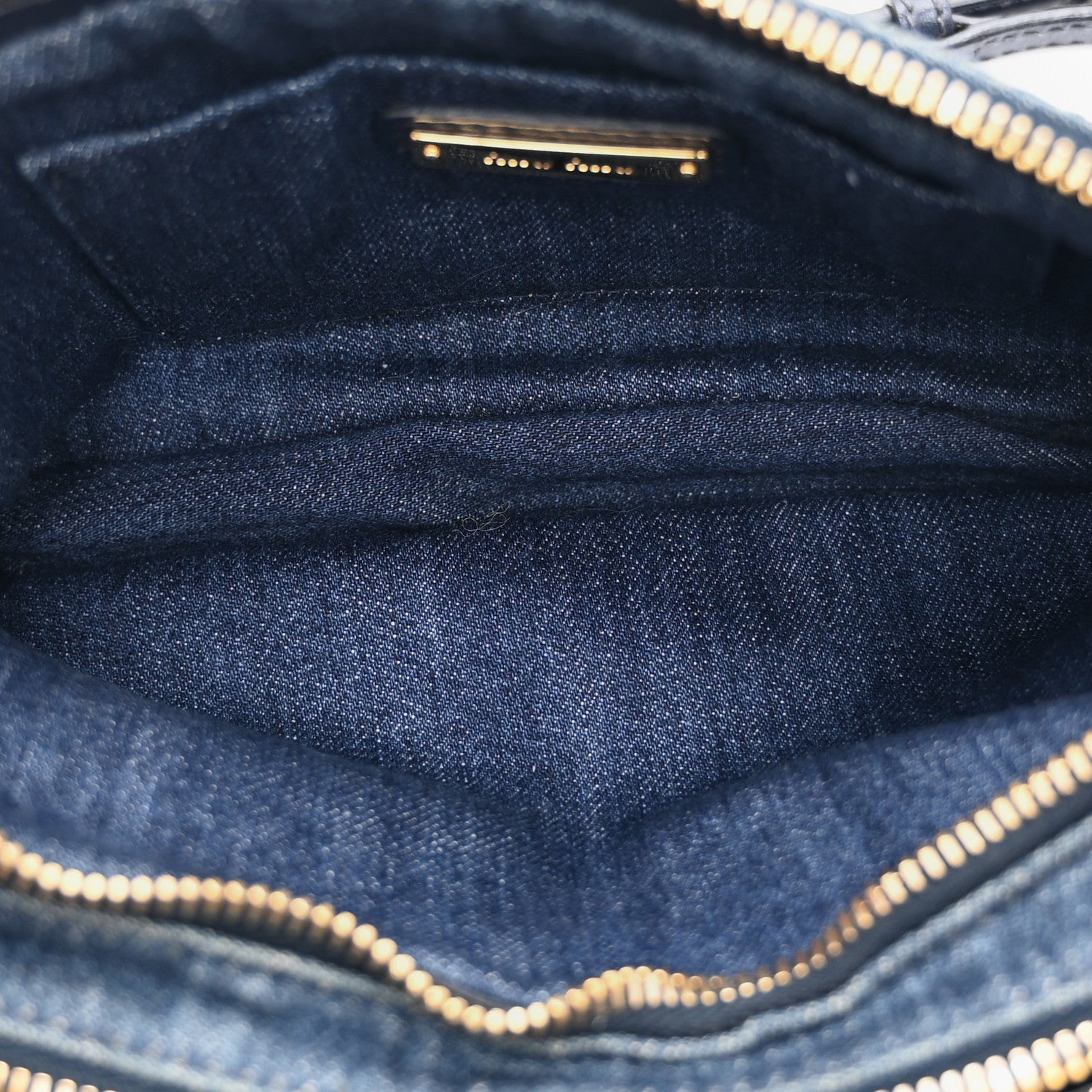 Miu Miu Denim Matelasse Camera Bag  Blue Multicolor 9 of 22