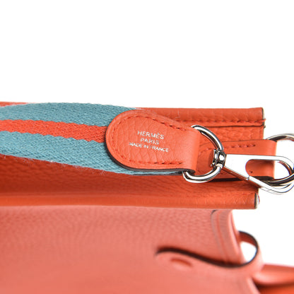 Hermes Taurillon Clemence Amazone Evelyne TPM Orange Poppy Saint Cyr 10 of 11
