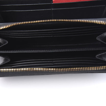 Valentino Garavani Vitello Rockstud Carry Secrets Continental Wallet On Chain Black 5 of 9