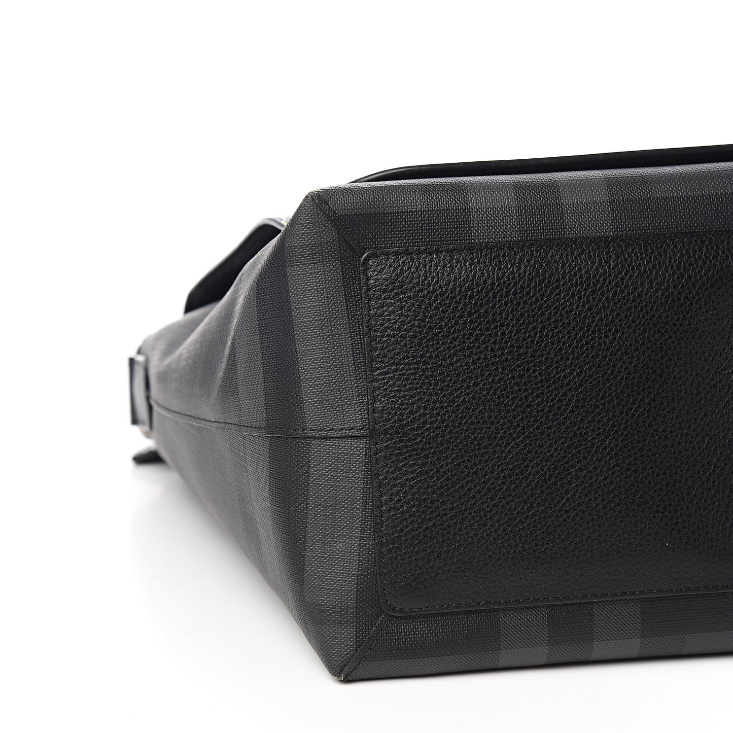Smoked Check Logo Graphic Burleigh Messenger Bag Black