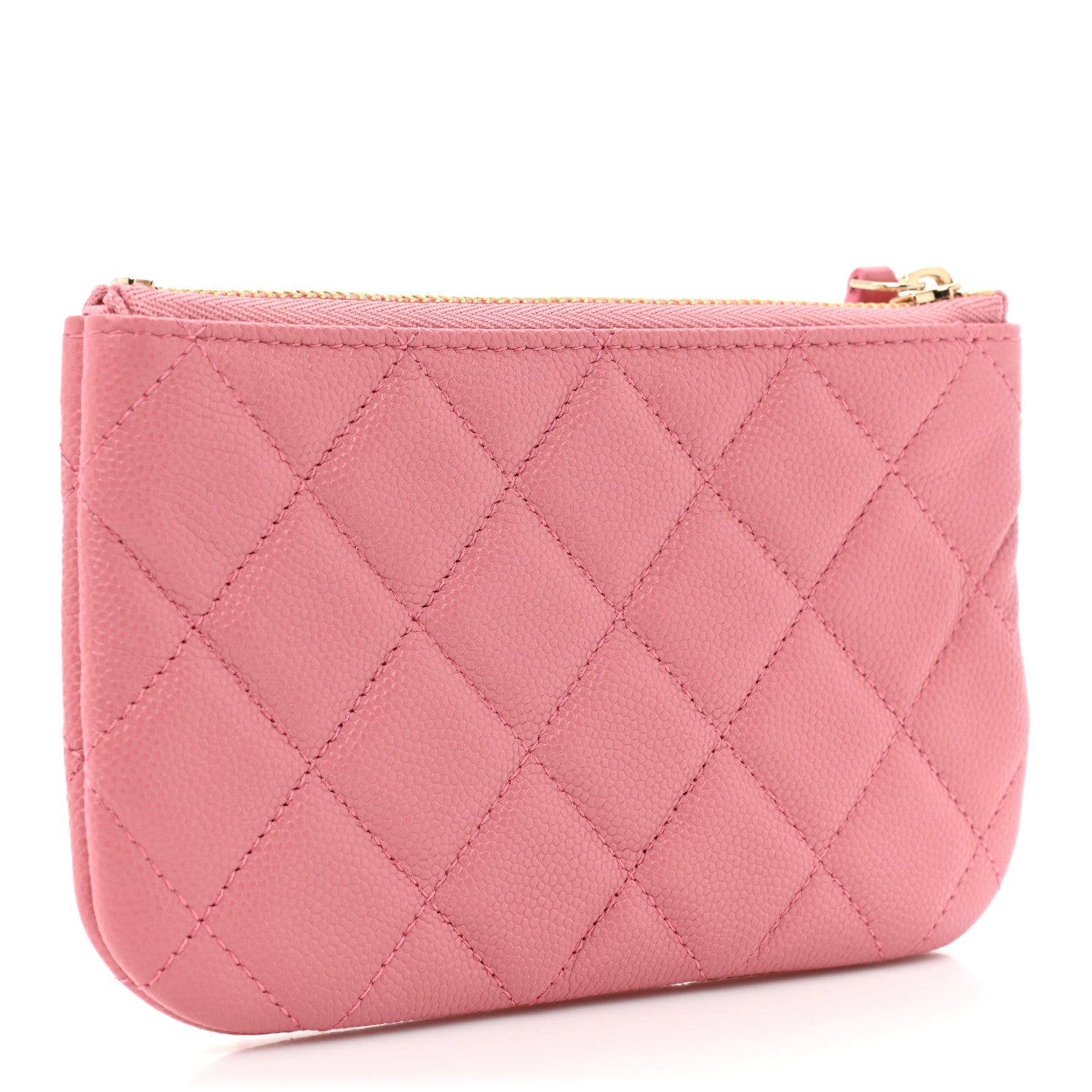 Chanel Caviar Quilted Small Cosmetic Case Pink 3 of 10