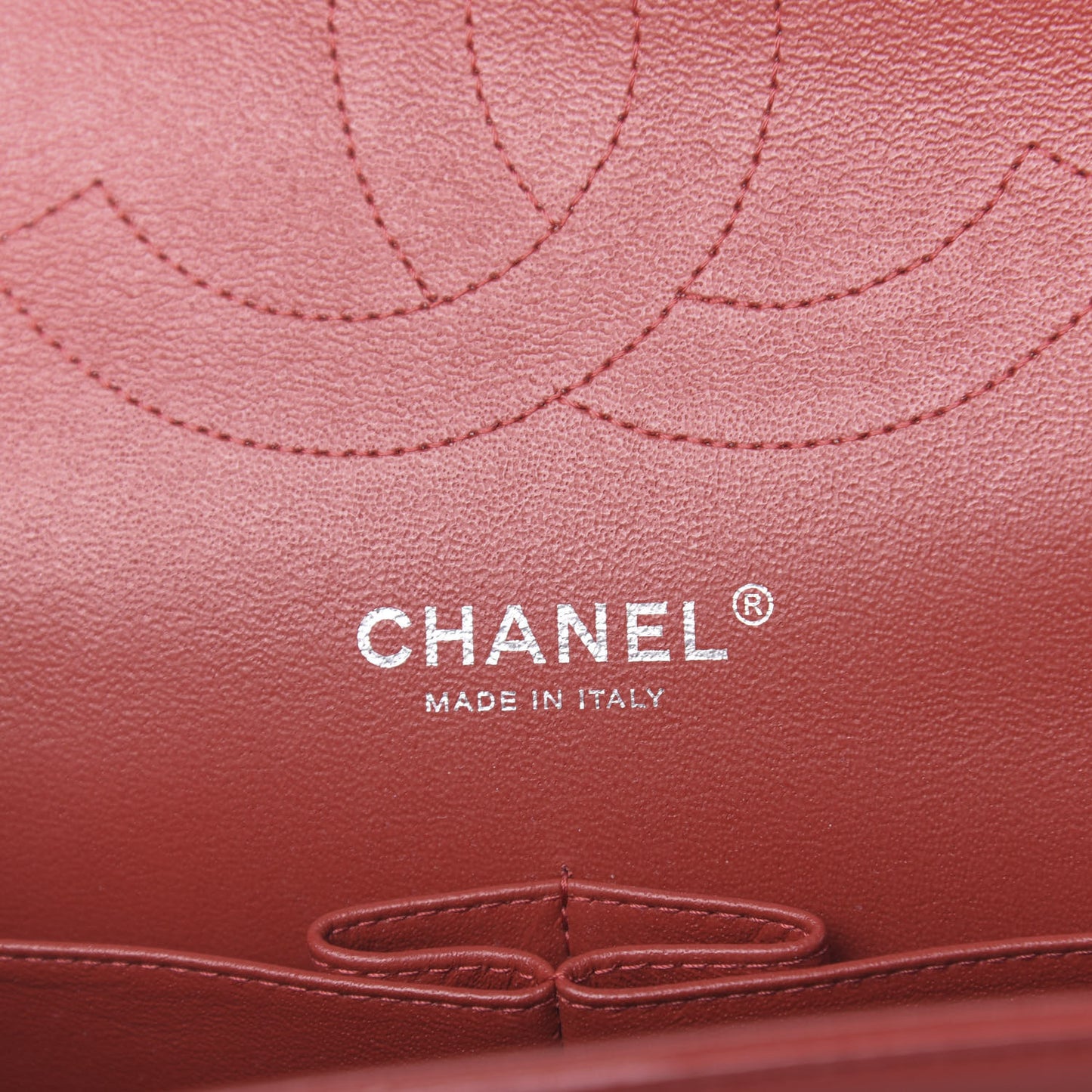 Lambskin Quilted Jumbo Double Flap Red