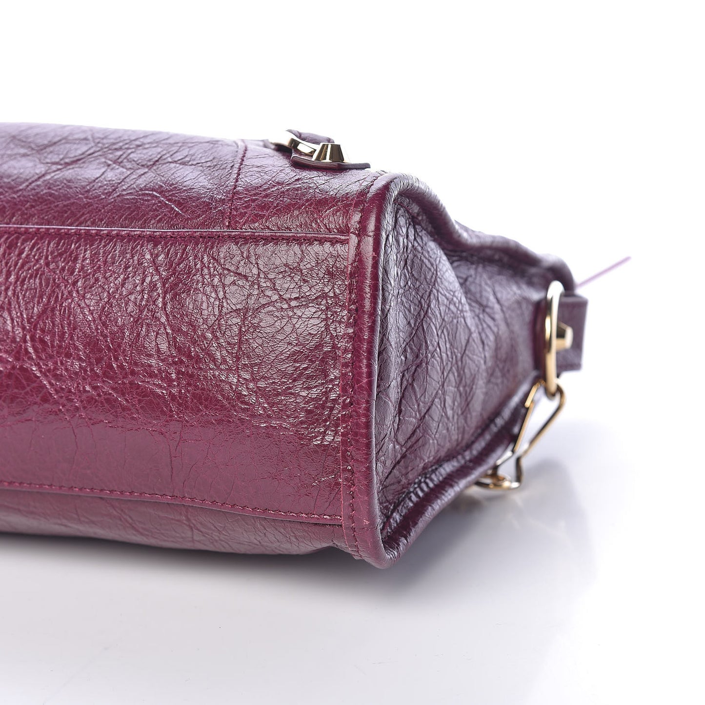 Agneau Classic Gold Hardware S City Violet Prune