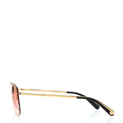 Louis Vuitton Metal The Party Aviator Sunglasses Z2348U Pink 3 of 4