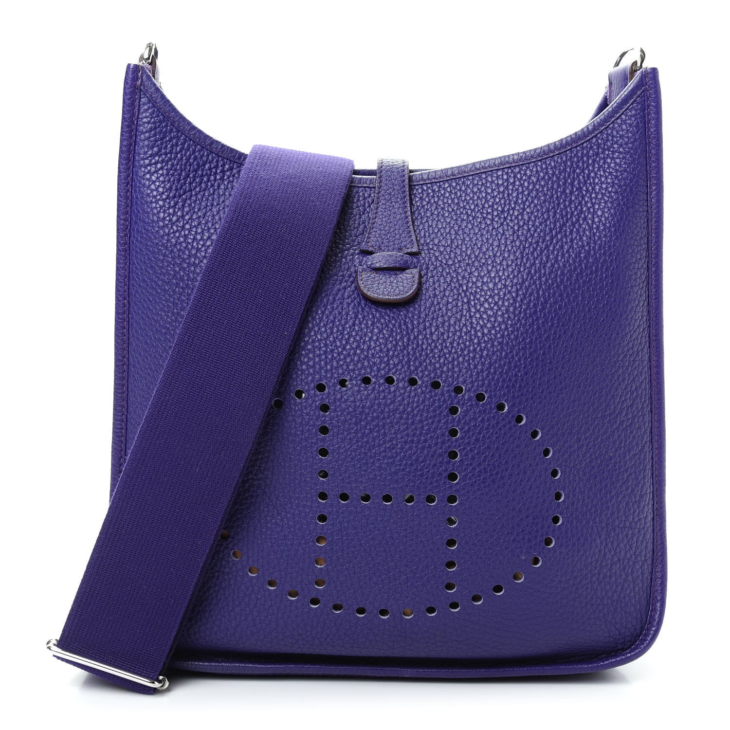 Hermes Taurillon Clemence Evelyne III PM Iris 1 of 8