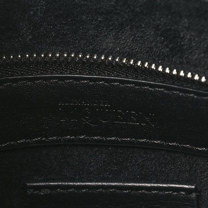 Alexander McQueen Soft Calfskin Calf Hair Wood Plate Small Heroine Black 6 of 10