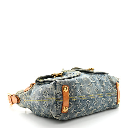 Louis Vuitton Monogram Denim Baggy PM Blue 4 of 10