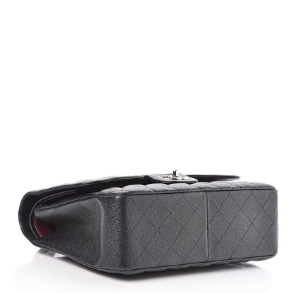 Chanel Caviar Quilted Jumbo Double Flap Black 4 of 12