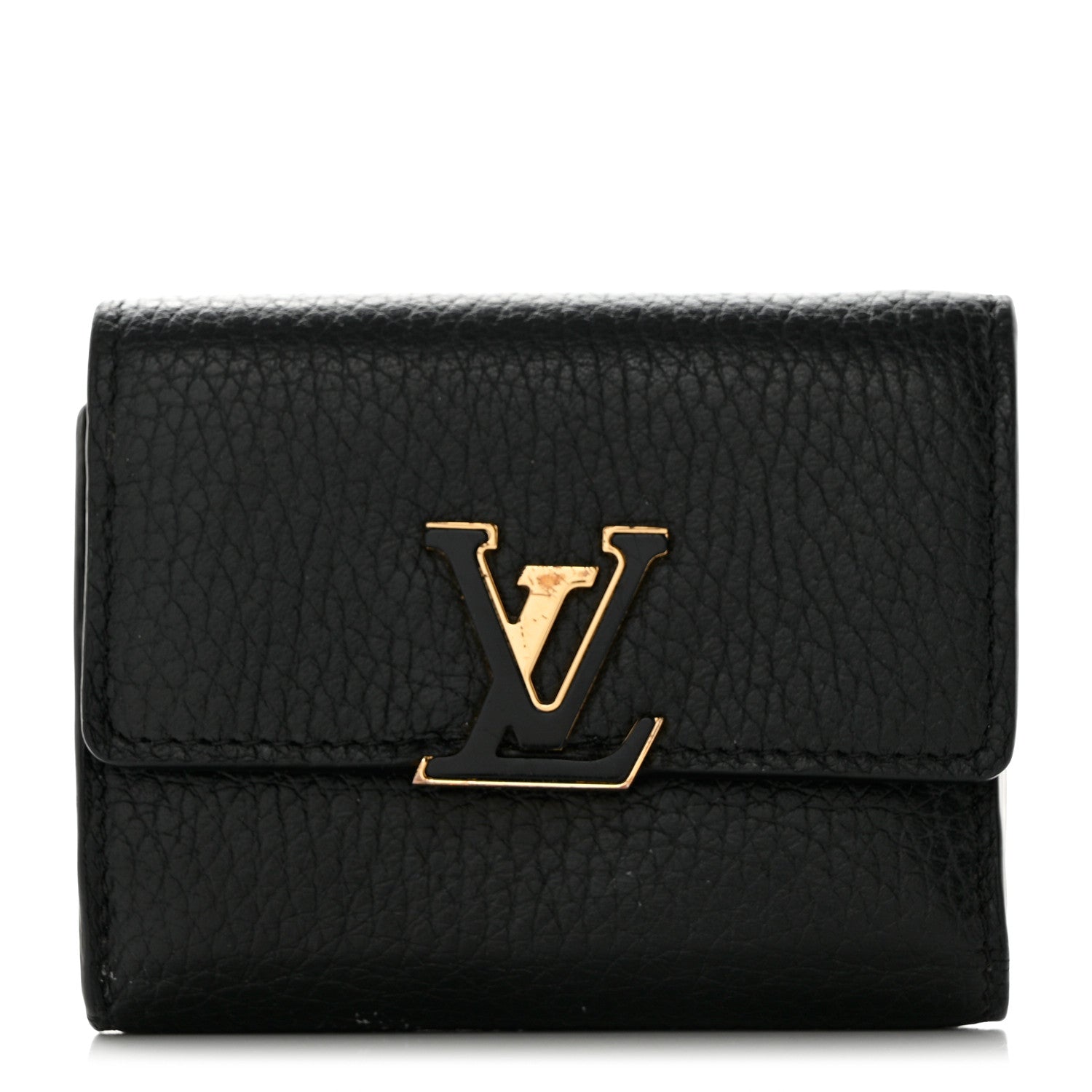 Louis Vuitton Taurillon Capucines XS Wallet Black 1 of 11