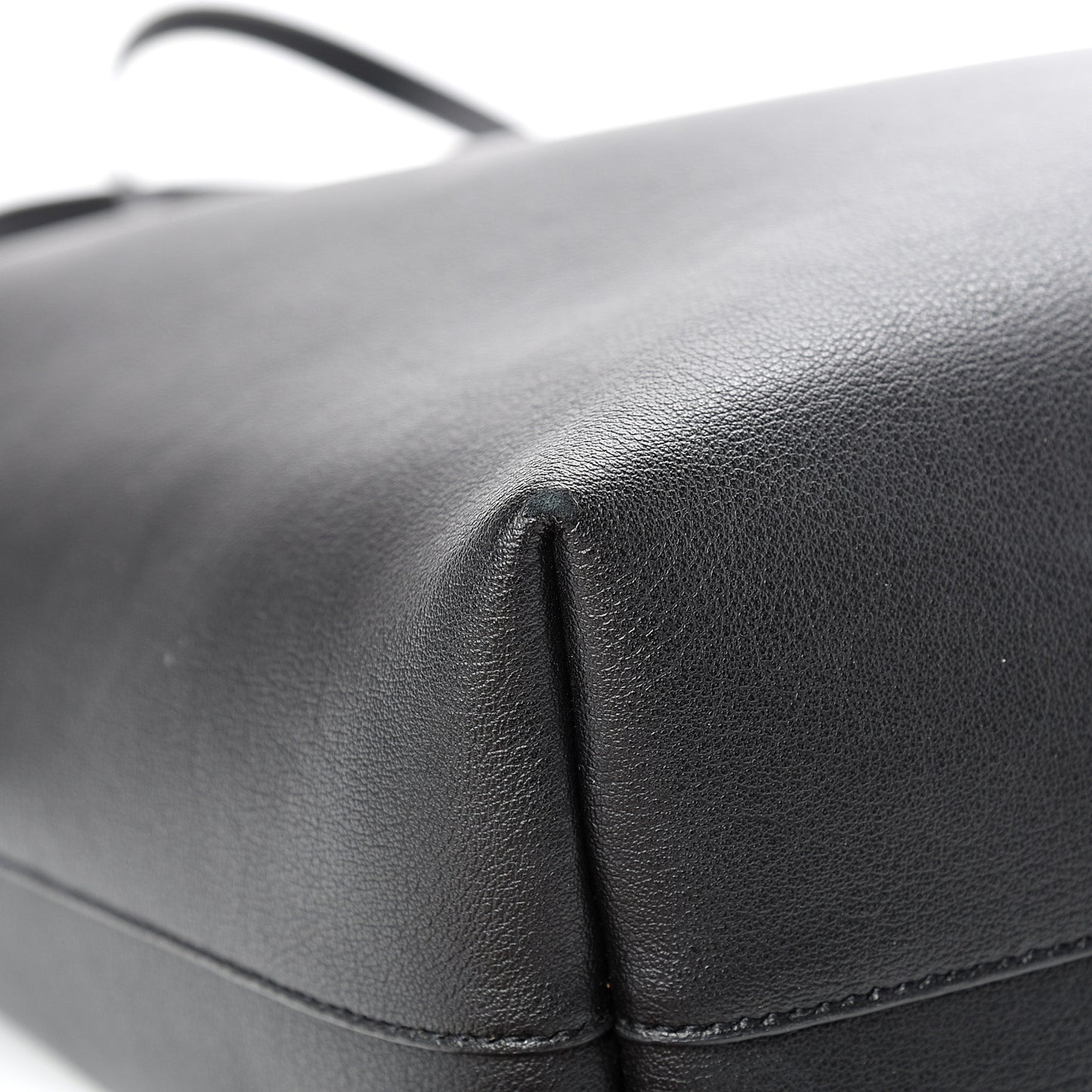 Calfskin Large Shopping Tote Black