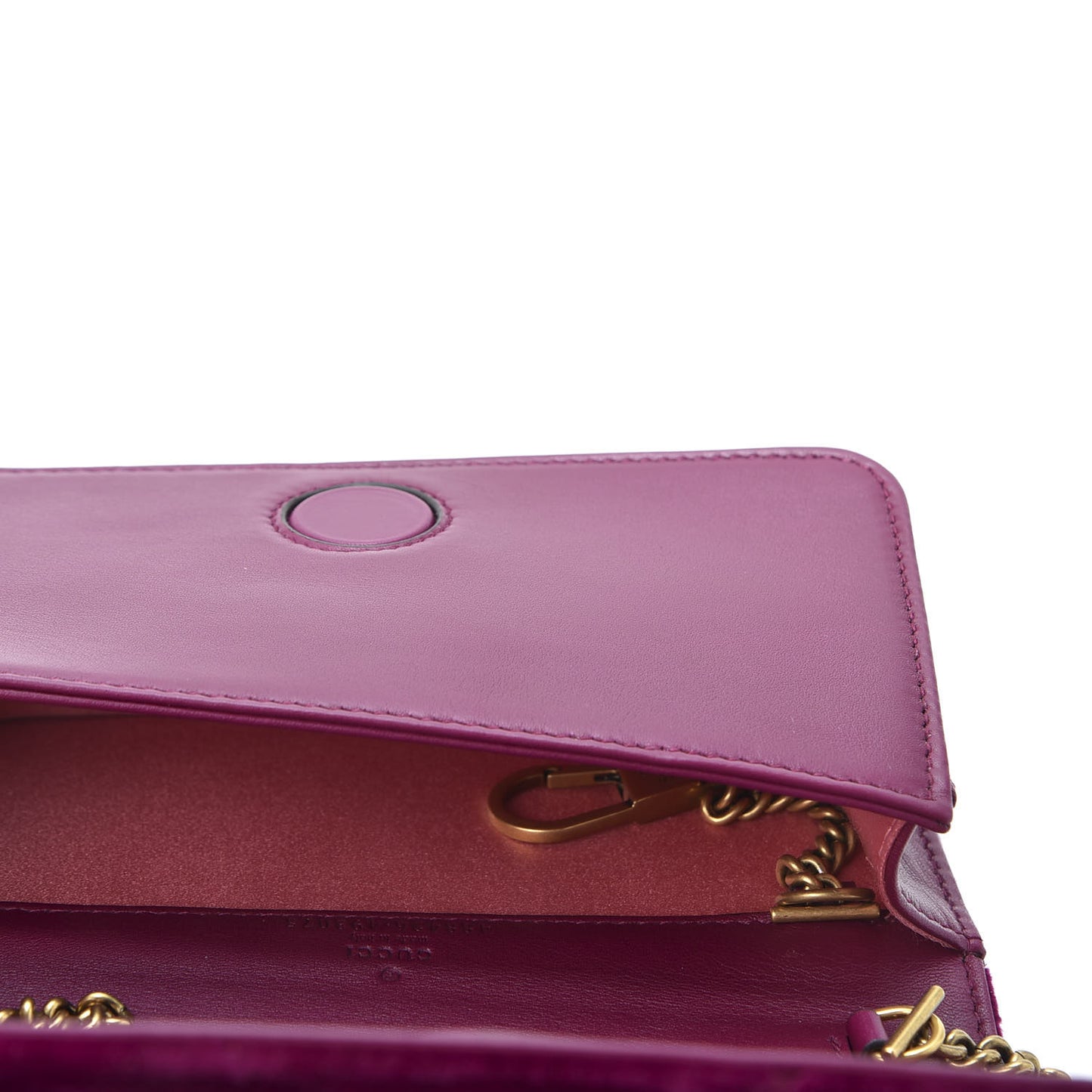 Velvet Matelasse GG Marmont Mini Bag Fuchsia Violet Cyclamen