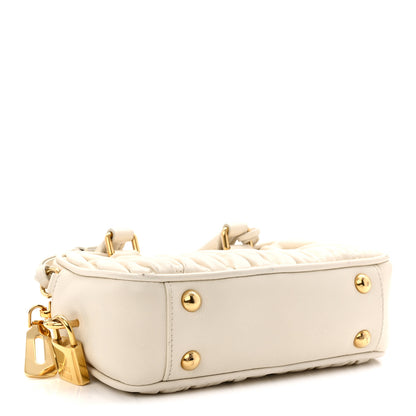 Miu Miu Nappa Matelasse Small Arcadie White 4 of 11