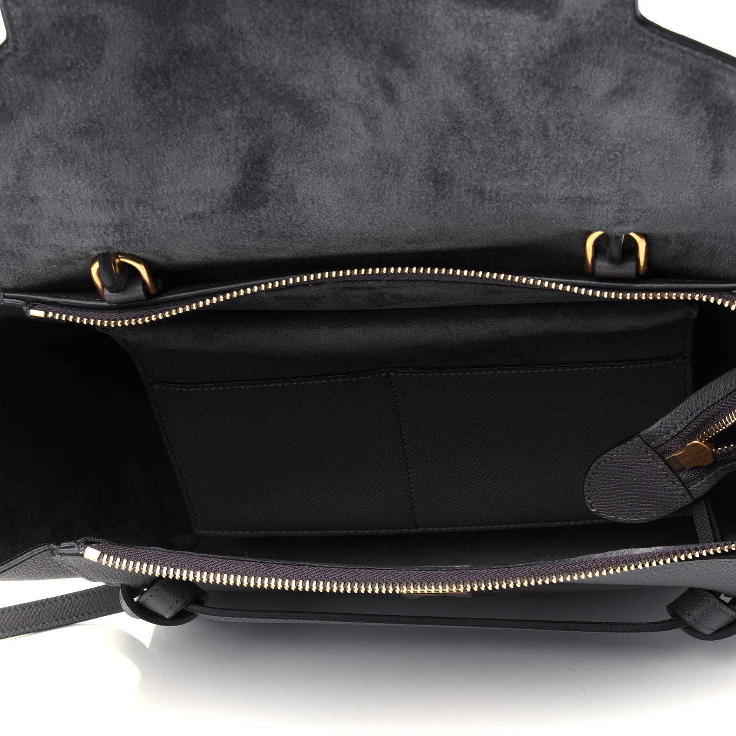 Celine Grained Calfskin Mini Belt Bag Grey 4 of 4