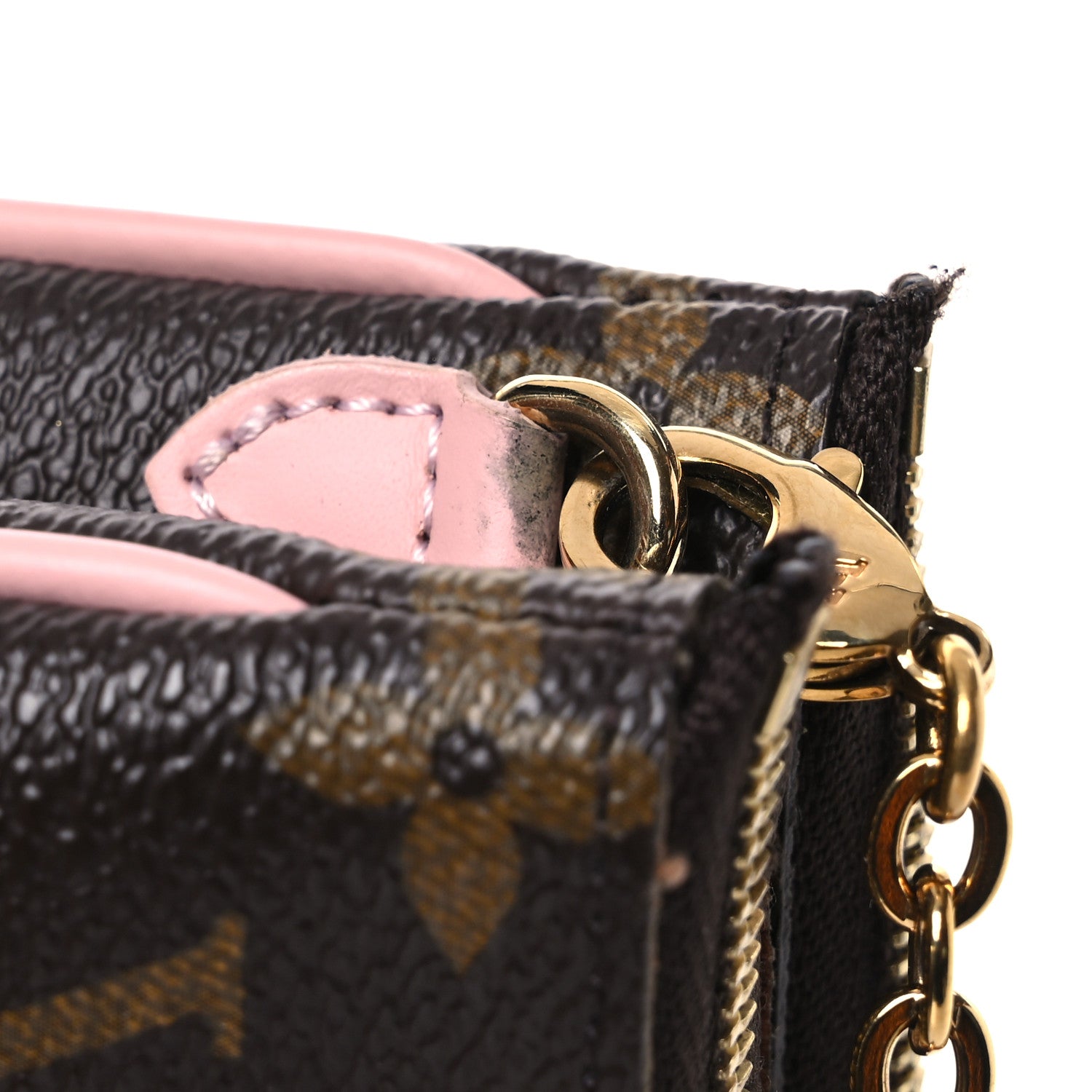 Louis Vuitton Monogram 2020 Christmas Animation Big Wheel Double Zip Pochette Rose Ballerine 16 of 16