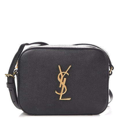 Saint Laurent Grain De Poudre Small Classic Monogram Camera Bag Black 1 of 12