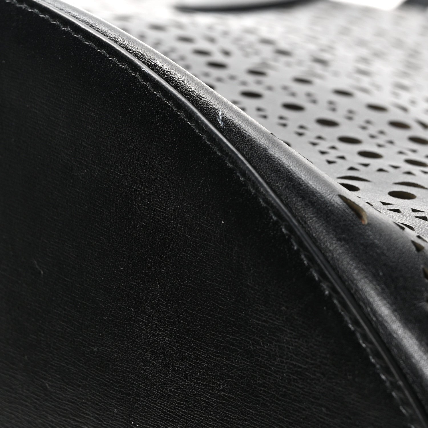 Alaia Calfskin Laser Cut Tote Black 11 of 11
