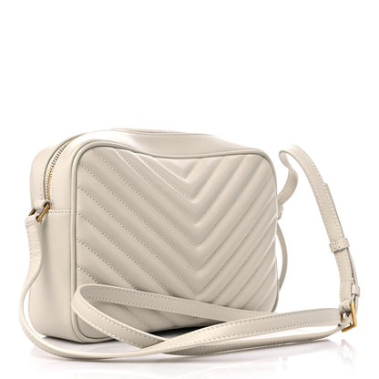 Saint Laurent Calfskin Matelasse Monogram Lou Camera Bag Crema Soft 3 of 10