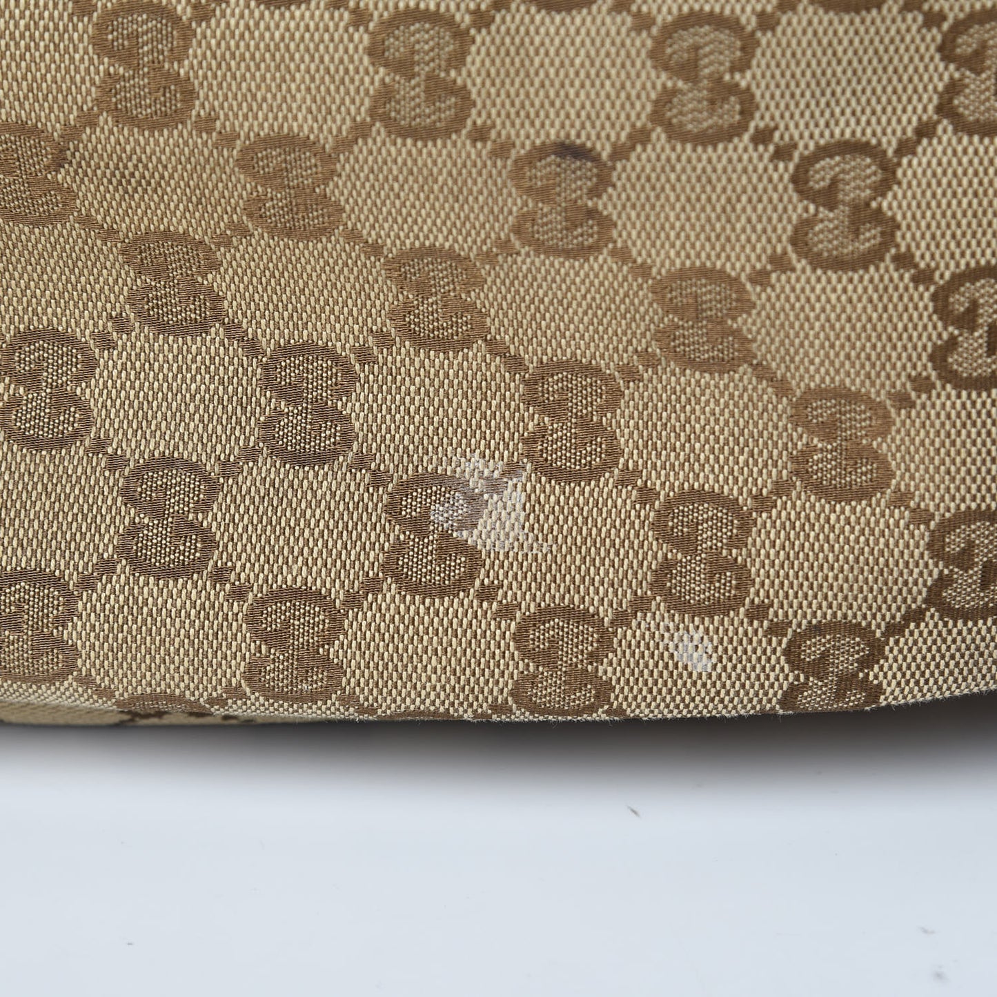 Monogram Natural Pigskin Large Diaper Bag Beige Ebony Cocoa Dark Chocolate