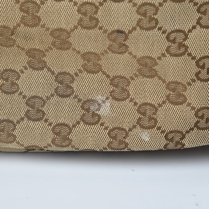 Gucci Monogram Natural Pigskin Large Diaper Bag Beige Ebony Cocoa Dark Chocolate 13 of 18