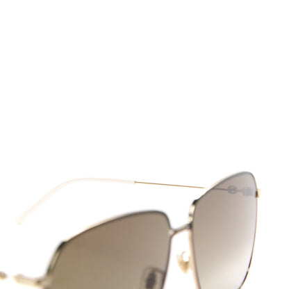 Gucci Web Rectangular Frame Interlocking G Sunglasses GG0394S Green Red 5 of 8