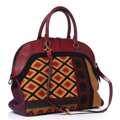 Burberry Prorsum Geometric Tapestry Large Milverton Bag Multicolor 2 of 15