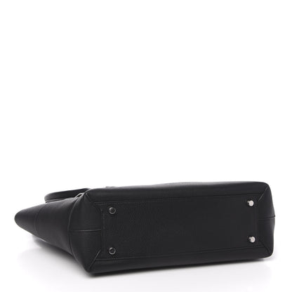 Bottega Veneta Grained Calfskin Maxi Intrecciato Medium Arco Black 4 of 9