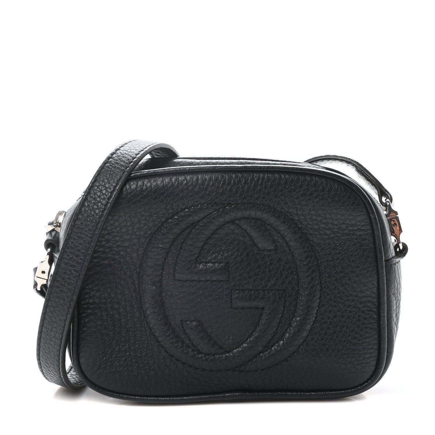 Gucci Pebbled Calfskin Children's Mini Soho Disco Messenger Bag Blue 1 of 10
