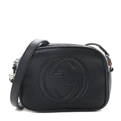 Gucci Pebbled Calfskin Children's Mini Soho Disco Messenger Bag Blue 1 of 10